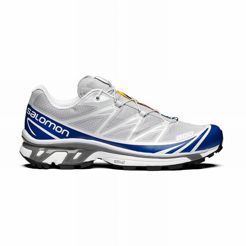 Zapatillas Trail Running Salomon Hombre Azules / Blancas - Salomon Argentina XT-6 ,041283-INL